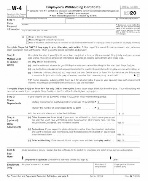 Ct W4 Form 2020 Printable W4 Form 2021 Printable