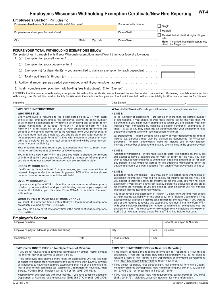 Wt 4 Form 2021 Printable