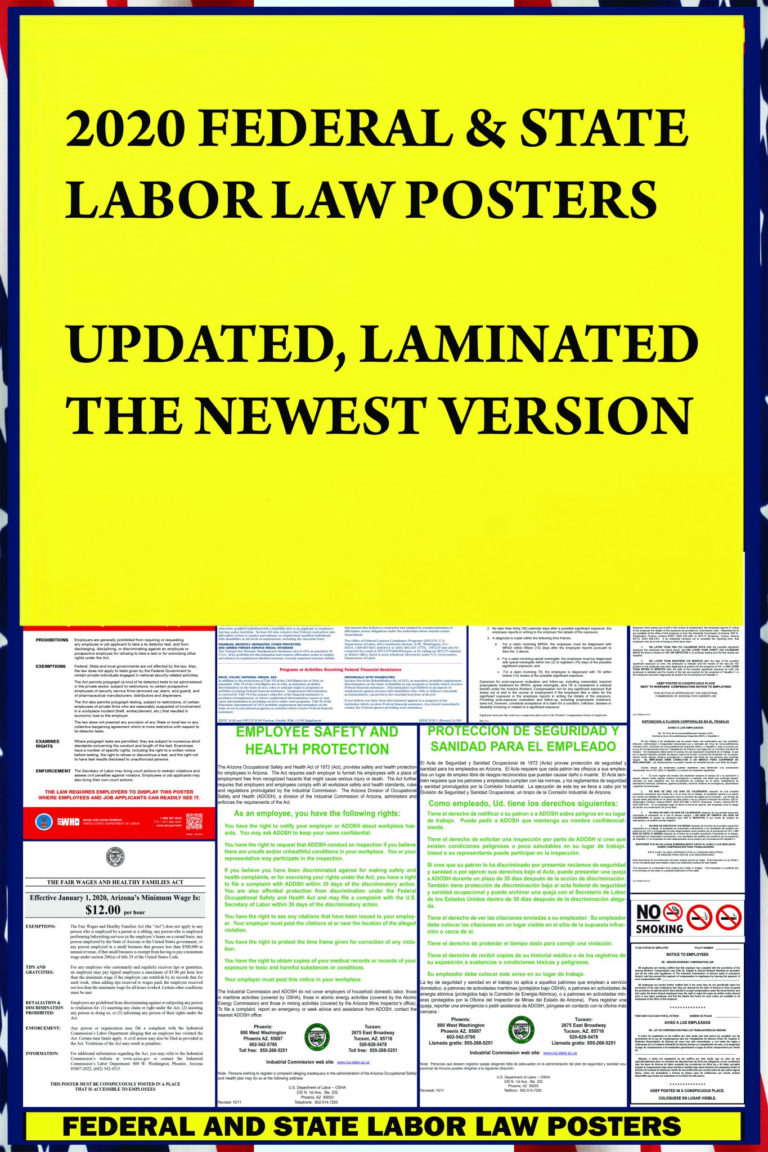 2021 Iowa Labor Law Posters State Federal OSHA W4 Form 2021