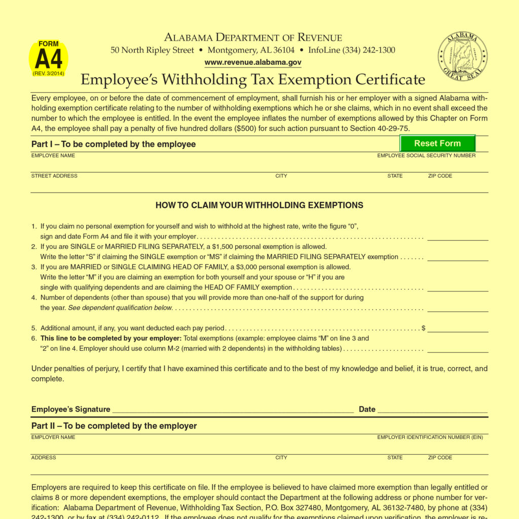 Alabama Income Tax Return Mailing Address
