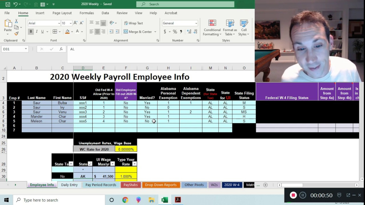 Alabama Payroll Tax Withholding Table 2022 W4 Form