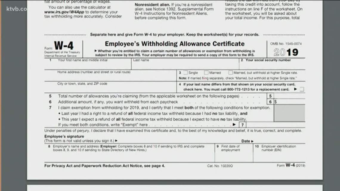 Idaho W4 Form 2021 2022 W4 Form