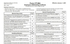 CT W 4 Form 2021 W4 Form 2021 Printable