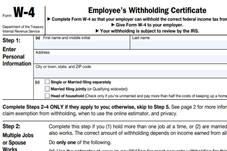 Irs W4 Form 2025 Fillable Jany Roanne