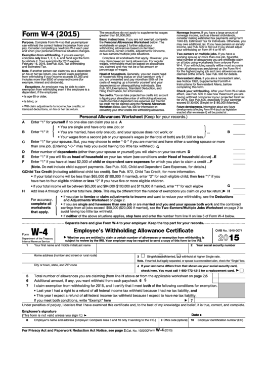 W 4 Employees Withholding Allowance Certificate 2022 W4 Form 3927