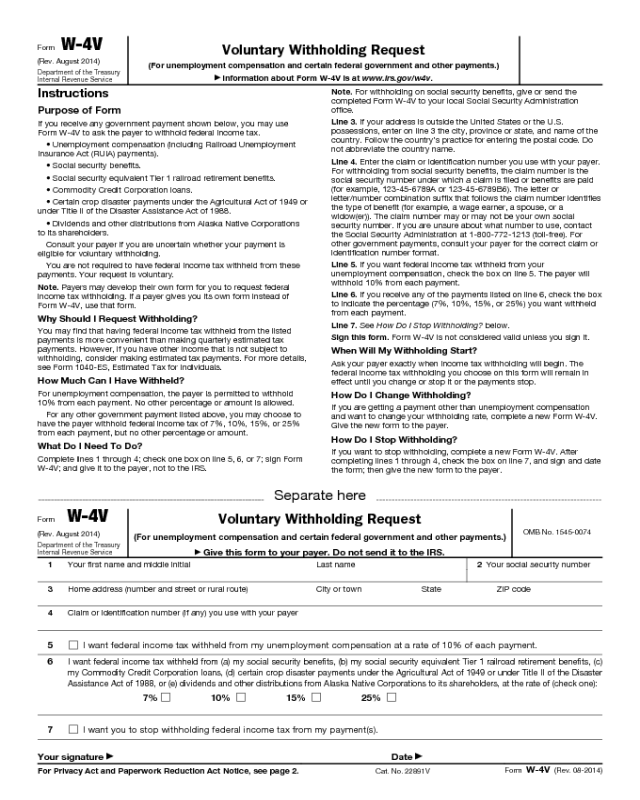 Social Security Withholding 2025 W4 Form