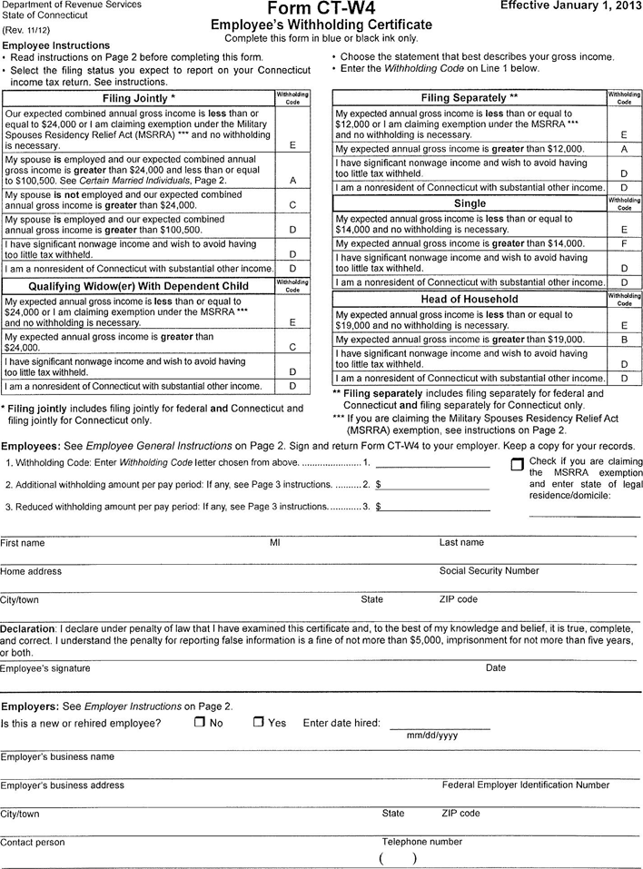 Connecticut W4 Form 2021 2022 W4 Form 5602