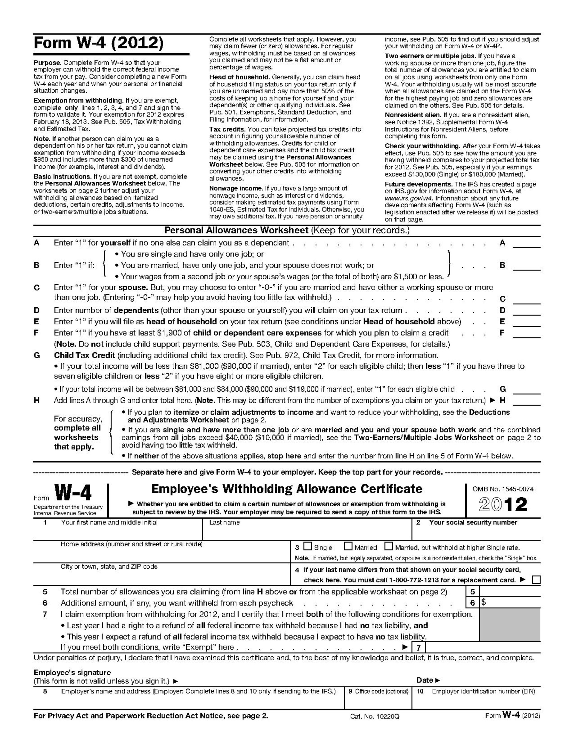 Printable W4 Form 2021 State Of Illinois