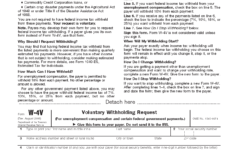 IRS Form W 4v W4 Form 2021 Printable