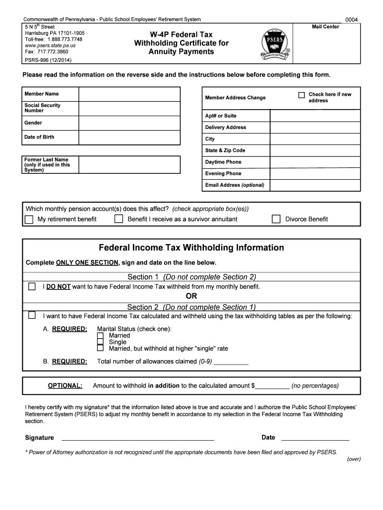 Pa W4 Pdf Fill Out And Sign Printable PDF Template SignNow
