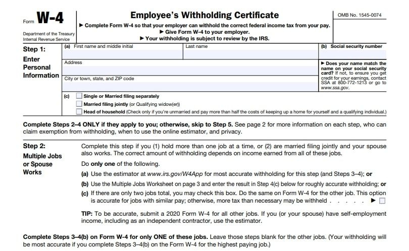 Printable W-4 Forms 2021 Alabama