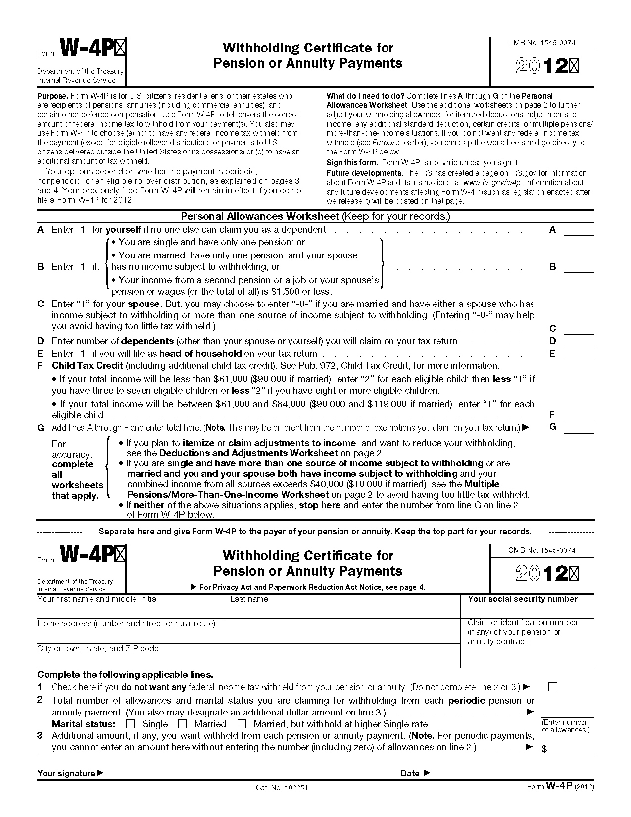 Printable W4 Form Wisconsin