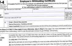 Printable W-4 Form For 2022